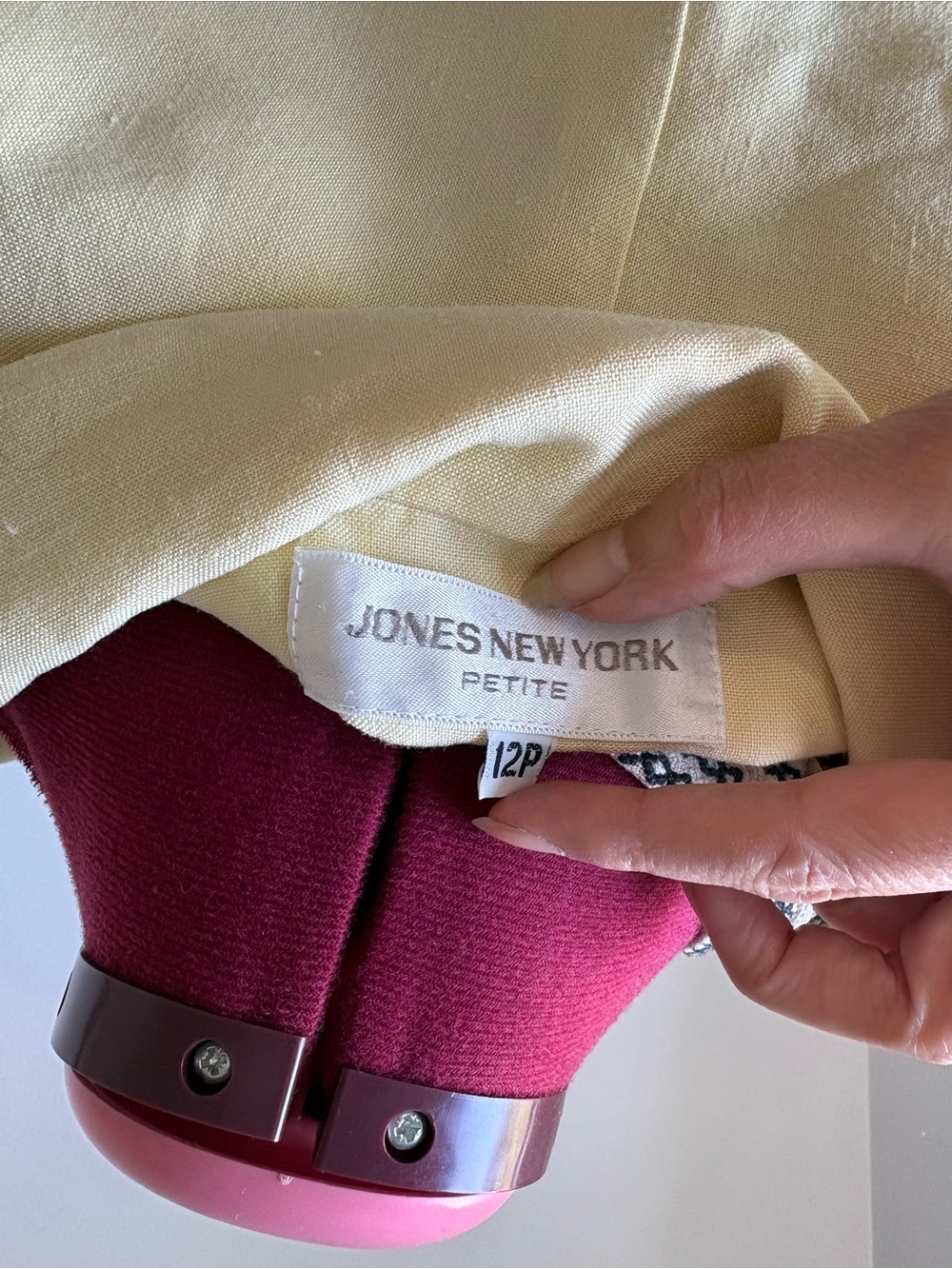 Jones New York Pale Yellow Short Sleeve Blazer - Picture 3 of 6